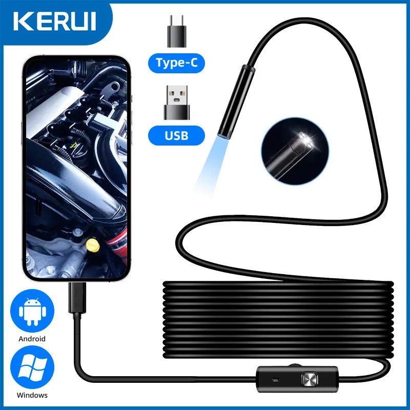 Android Type-C USB Endoscope Camera 7mm
