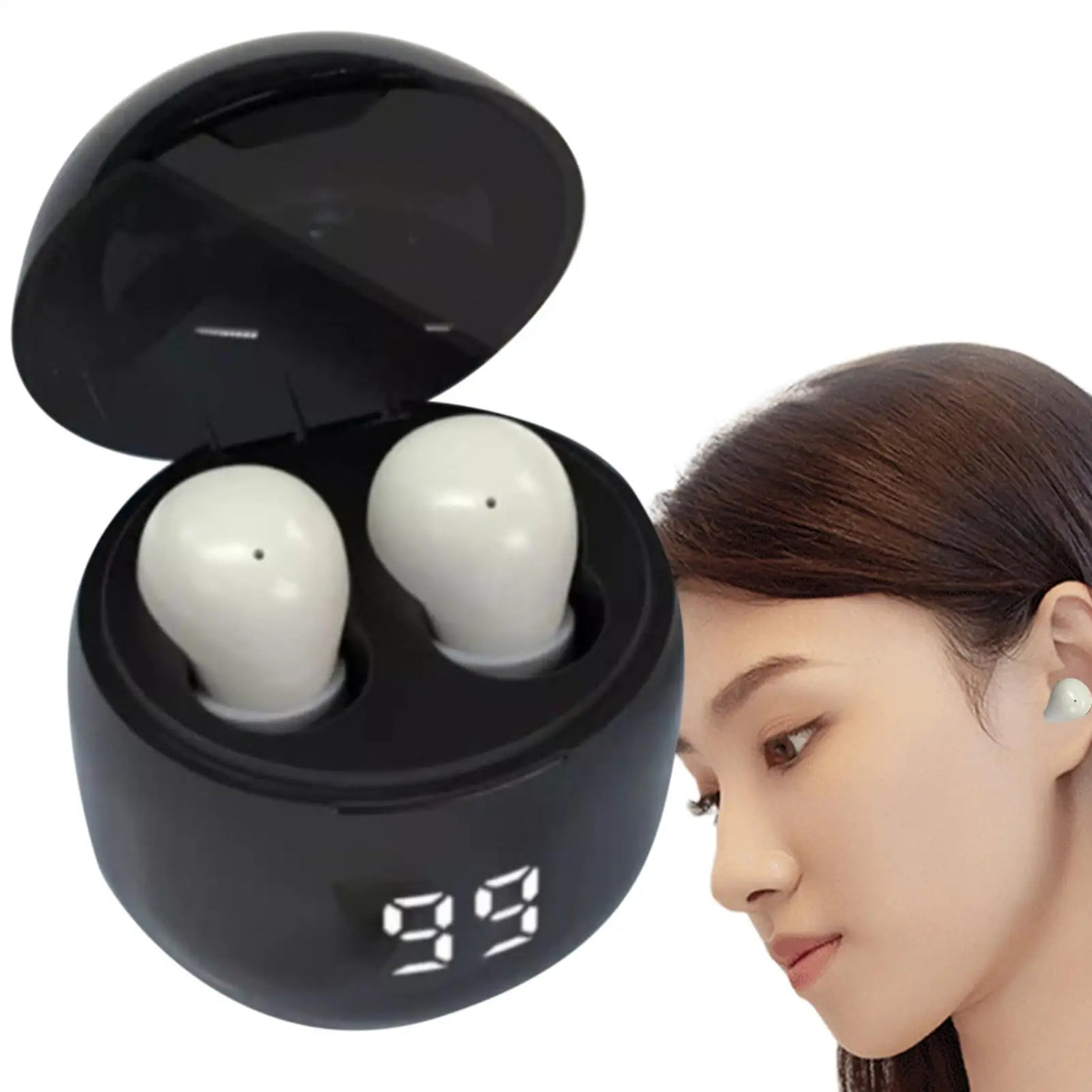 SK18 Mini Wireless Blue tooth Earphones Sleep Headset With Mic Noise