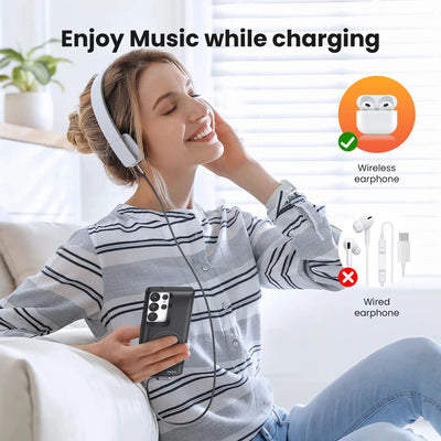 10000mAh Wireless Charging Battery Charger Case for Samsung