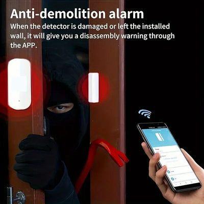 Tuya Zigbee Door Sensor for Smart Home Wireless Window Detector Remote Control Smart Life APP Alexa Home Security Alarm System