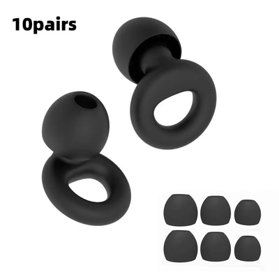 HUAK Concert Ear Plugs, High Fidelity Noise Cancelling Silicone Ear Plugs, Reusable Ear Plugs for Musicians, , Focus and Sleep