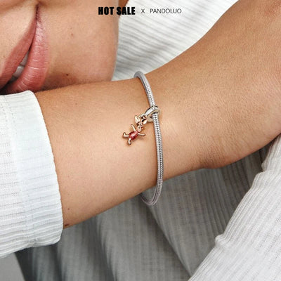 Disney Winnie the Pooh Piglet Dangle Charm Beads Fits Pandora Bracelet For Women 925 Silver Pendant Beads Jewelry Hot Sale Gift
