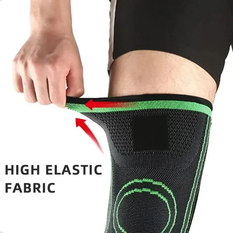 Knee Compressions Sleeve with Adjustable Straps for Running