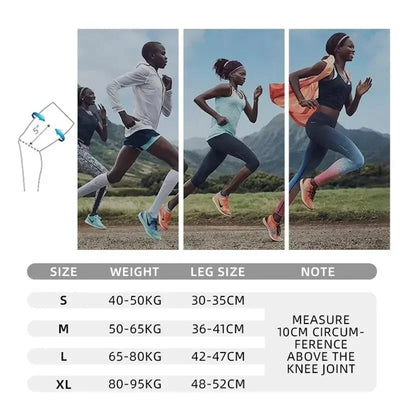 Knee Compressions Sleeve with Adjustable Straps for Running