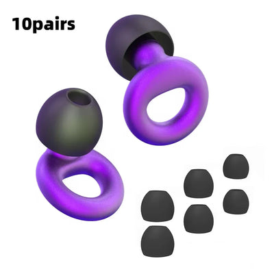 HUAK Concert Ear Plugs, High Fidelity Noise Cancelling Silicone Ear Plugs, Reusable Ear Plugs for Musicians, , Focus and Sleep
