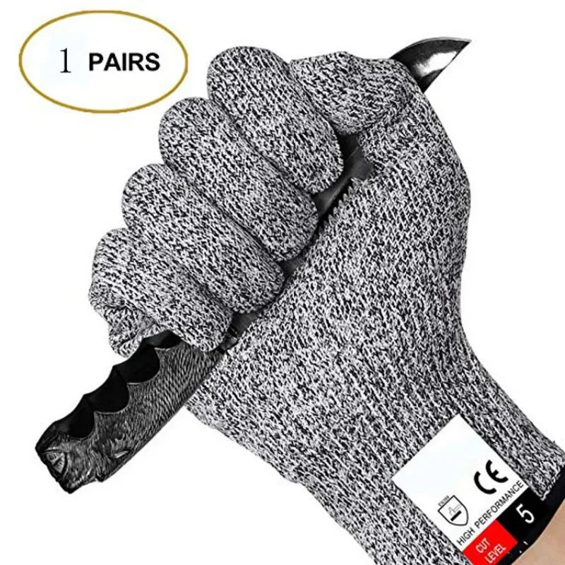 HPPE Level 5 Cut-Resistant Gloves – High-Strength Safety Protection for Industrial, Kitchen, Gardening, Glass Handling and more