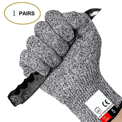 HPPE Level 5 Cut-Resistant Gloves – High-Strength Safety Protection for Industrial, Kitchen, Gardening, Glass Handling and more