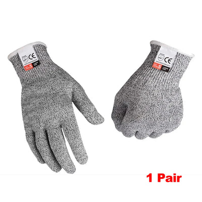 HPPE Level 5 Cut-Resistant Gloves – High-Strength Safety Protection for Industrial, Kitchen, Gardening, Glass Handling and more