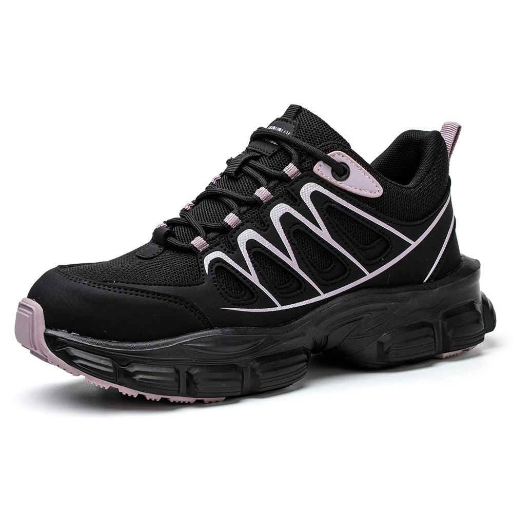 Clearance_Fashion Safety Shoes Women Work Sneakers structured Shoes pneumatic-Proof Protective Shoes Work Boots Steel Toe Shoes_