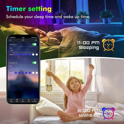 5V 5050 LED Strip Lights Room Decoration Home 30LEDs/m RGB Tape Festoon Backlight Smart Christmas Lights Bluetooth App Control