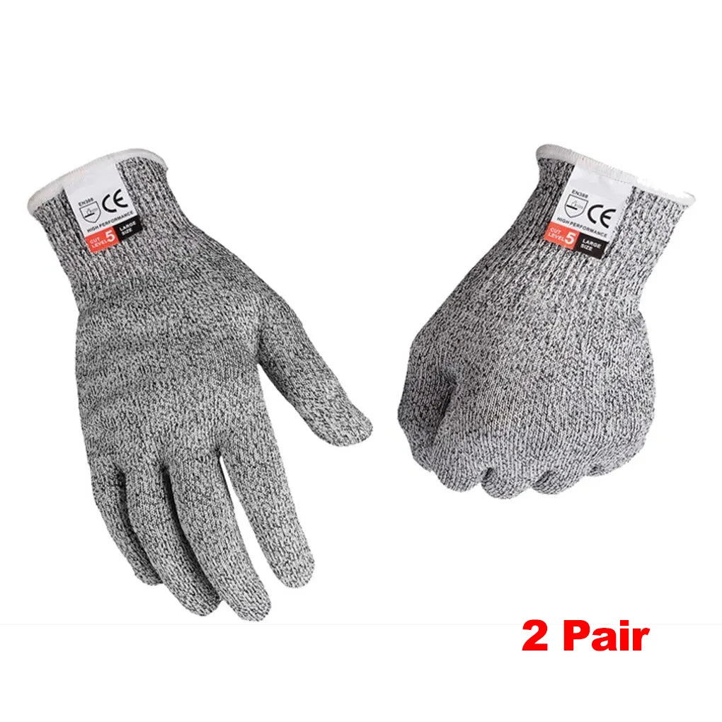 HPPE Level 5 Cut-Resistant Gloves – High-Strength Safety Protection for Industrial, Kitchen, Gardening, Glass Handling and more