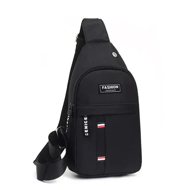 Chest Bag Men's One Shoulder Crossbody Bag Large Capacity Outdoor Sports And Leisure Fashion Small Shoulder Bag Large Capacit