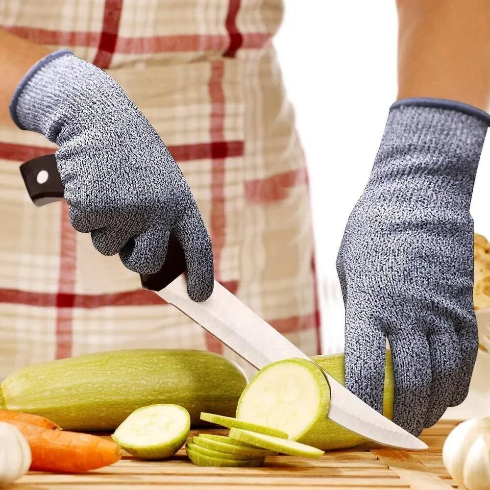 HPPE Level 5 Cut-Resistant Gloves – High-Strength Safety Protection for Industrial, Kitchen, Gardening, Glass Handling and more