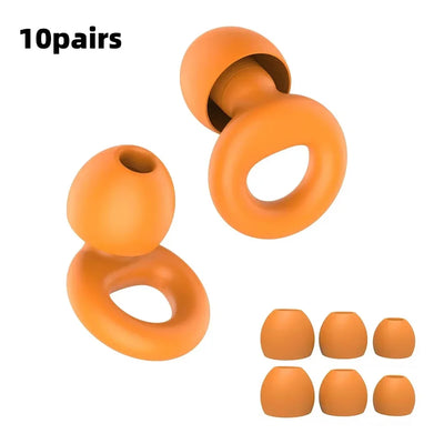 HUAK Concert Ear Plugs, High Fidelity Noise Cancelling Silicone Ear Plugs, Reusable Ear Plugs for Musicians, , Focus and Sleep