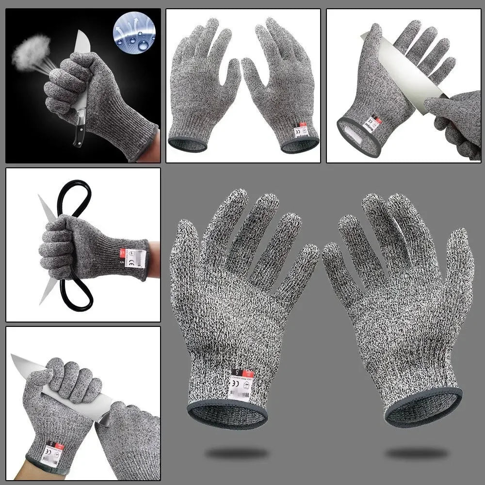 HPPE Level 5 Cut-Resistant Gloves – High-Strength Safety Protection for Industrial, Kitchen, Gardening, Glass Handling and more