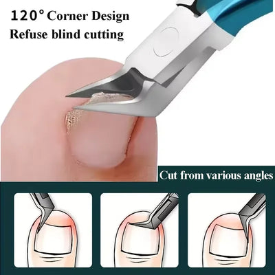 Toe Nail Clipper For Ingrown Or Thick Toenails Toenails Trimmer Professional Podiatrist Toenail Nipper With Stainless Steel Supe