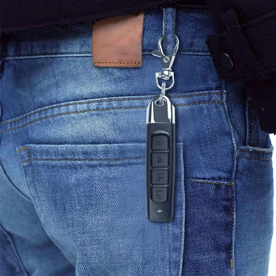 433MHZ Remote Control Auto 4 Channe ABCD Code Garage Gate Door Opener Keychain Duplicator Clone Cloning Code Car Key