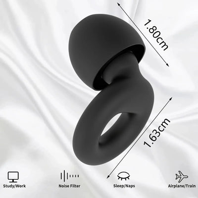HUAK Concert Ear Plugs, High Fidelity Noise Cancelling Silicone Ear Plugs, Reusable Ear Plugs for Musicians, , Focus and Sleep