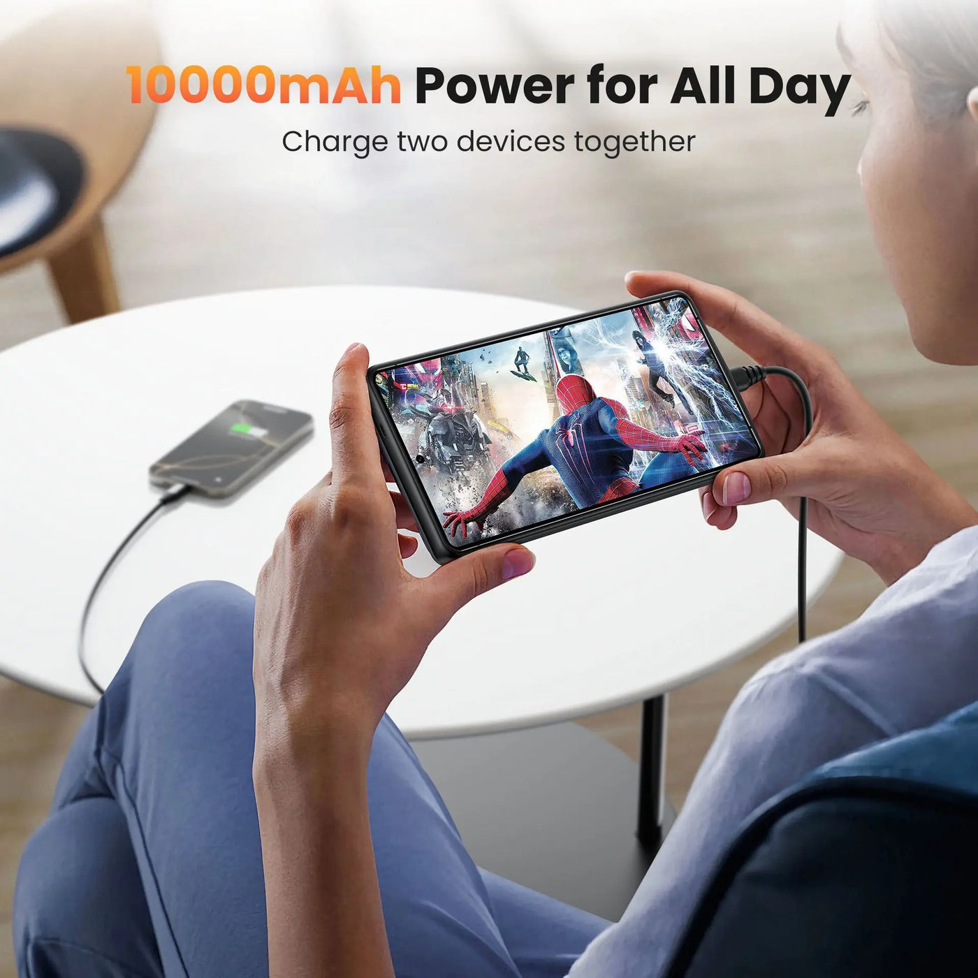10000mAh Wireless Charging Battery Charger Case for Samsung