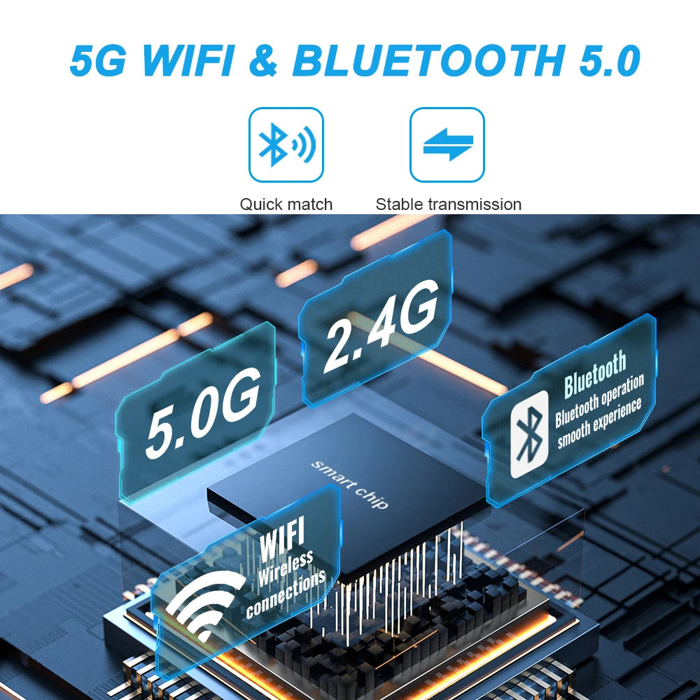 2025 2in1 Wireless Carplay&Android Auto Box 2in1 Wired to Wireless Dongle Automatic Connect Adapter Bluetooth Plug&Play Mini Box