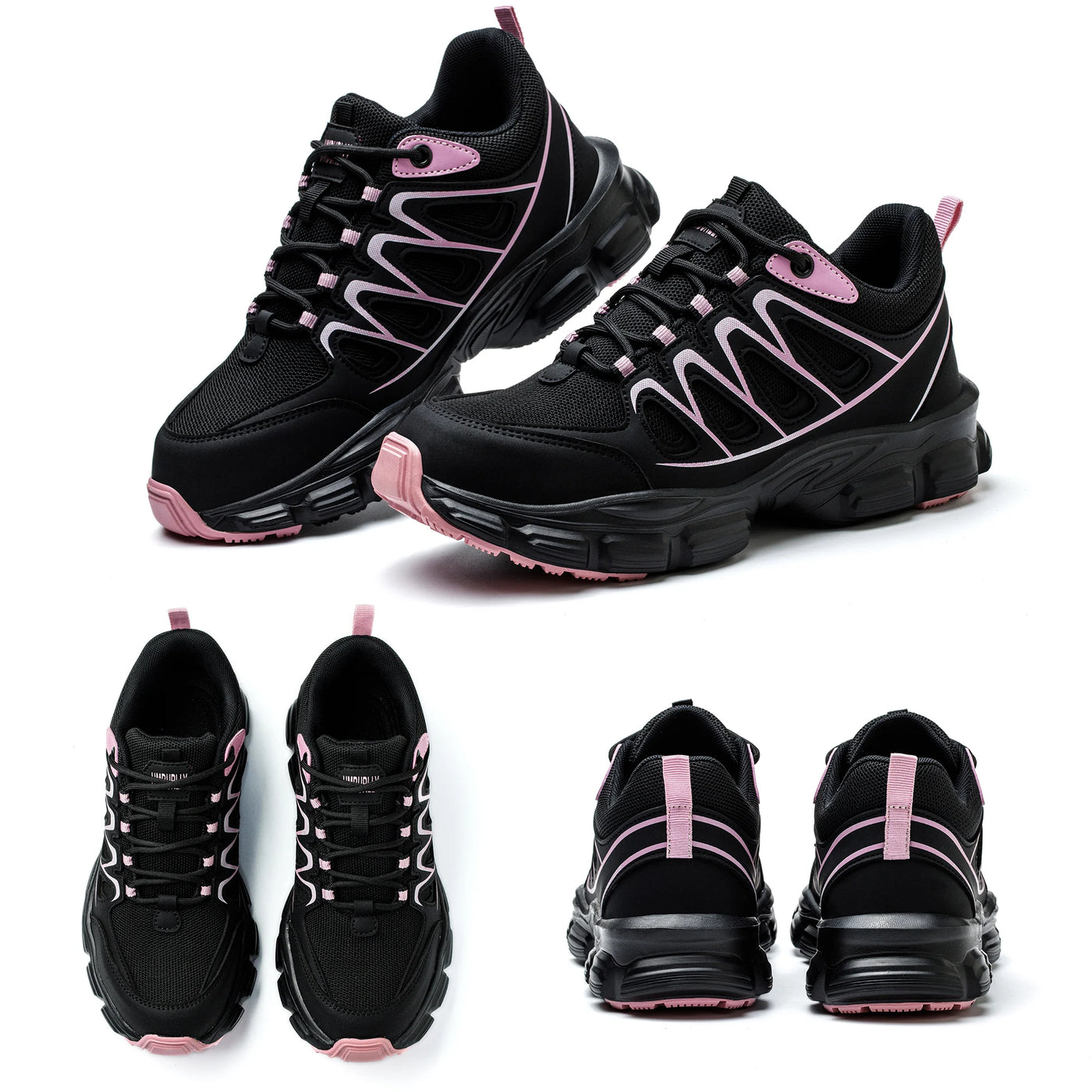 Clearance_Fashion Safety Shoes Women Work Sneakers structured Shoes pneumatic-Proof Protective Shoes Work Boots Steel Toe Shoes_