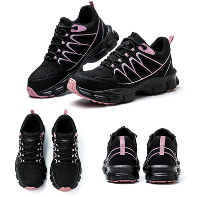 Clearance_Fashion Safety Shoes Women Work Sneakers structured Shoes pneumatic-Proof Protective Shoes Work Boots Steel Toe Shoes_