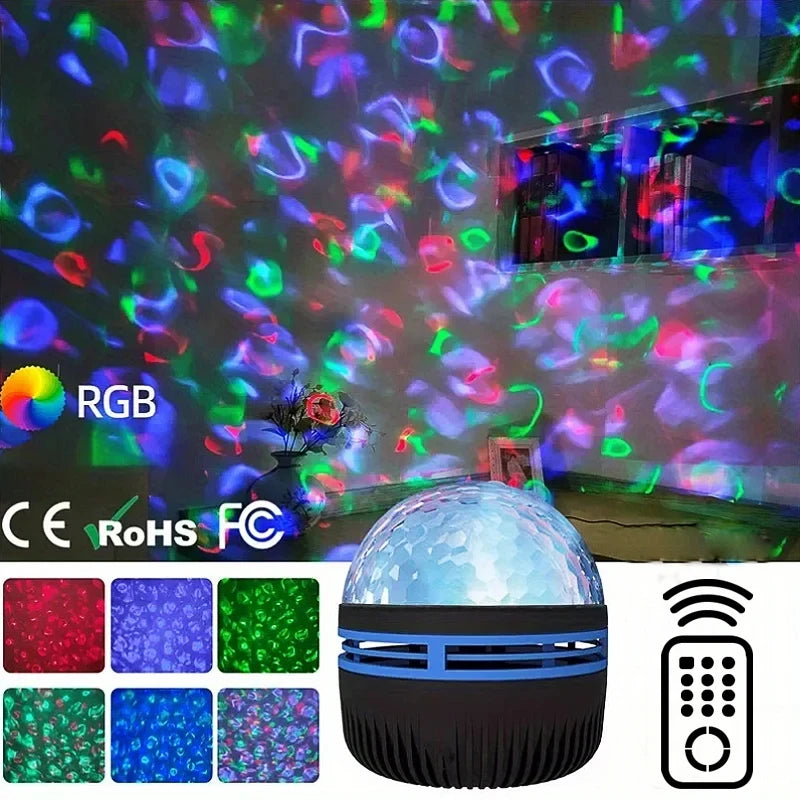 LED Starry Galaxy Ocean Wave Projector