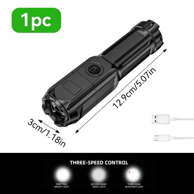 1pc COB Keychain Work Light, Flashlight With 4 Lighting Modes, Keychain Light Emergency Light Mini Flashlight With Magnetic Base