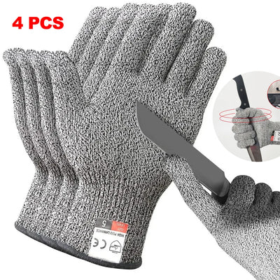 HPPE Level 5 Cut-Resistant Gloves – High-Strength Safety Protection for Industrial, Kitchen, Gardening, Glass Handling and more