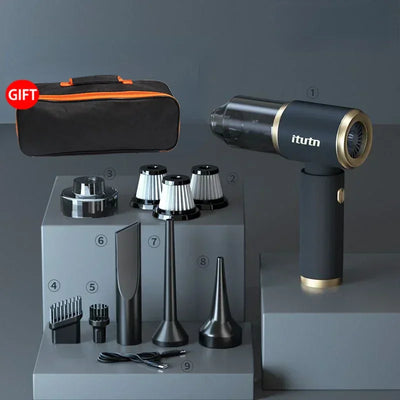 ITUTN Wireless Car Vacuum Cleaner Portable Powerful Cleaning Machine Car Accessories Vacuum Pump Home Appliance Air Blower
