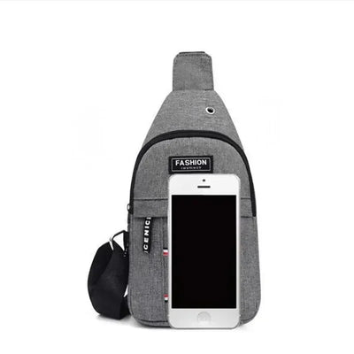 Chest Bag Men's One Shoulder Crossbody Bag Large Capacity Outdoor Sports And Leisure Fashion Small Shoulder Bag Large Capacit