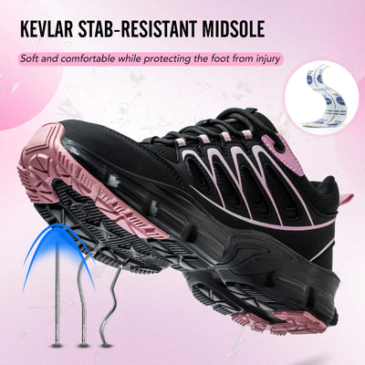 Clearance_Fashion Safety Shoes Women Work Sneakers structured Shoes pneumatic-Proof Protective Shoes Work Boots Steel Toe Shoes_