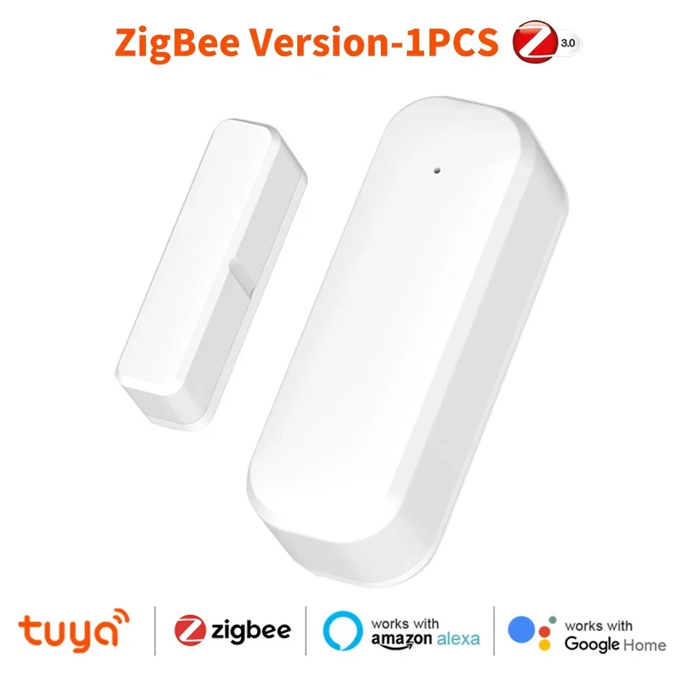 Tuya Zigbee Door Sensor for Smart Home Wireless Window Detector Remote Control Smart Life APP Alexa Home Security Alarm System