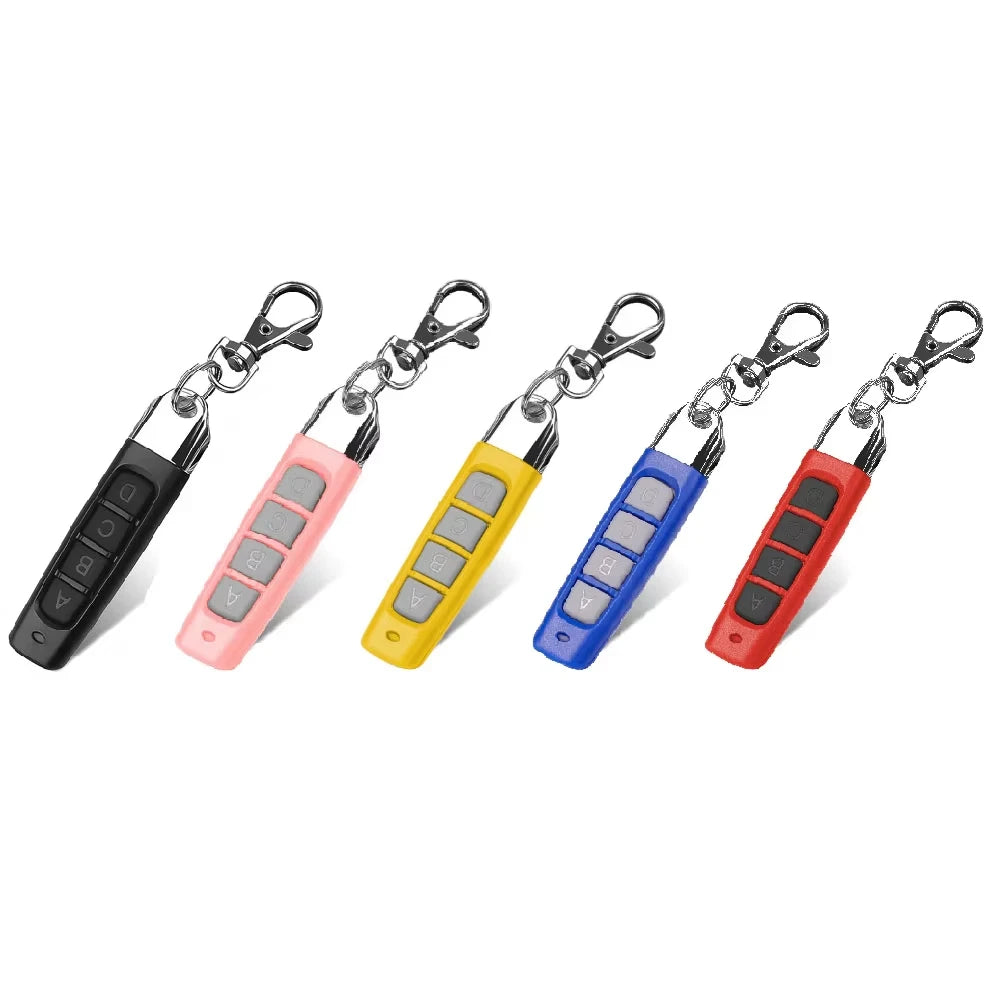 433MHZ Remote Control Auto 4 Channe ABCD Code Garage Gate Door Opener Keychain Duplicator Clone Cloning Code Car Key