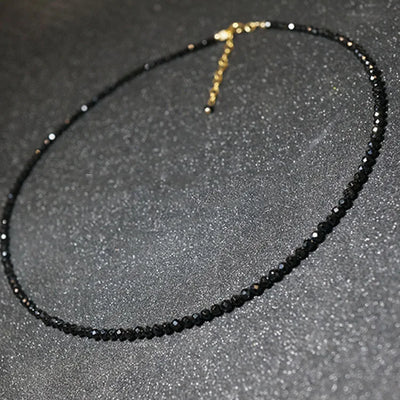 Fashion Brand Simple Black Beads Short Necklace Femme Ladies Choker For Women Party Jewelry